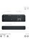 MX Keys S Combo - Performance Wireless Keyboard and Mouse with Palm Rest, Customizable Illumination, Fast Scrolling, Bluetooth, USB C, for Windows, Linux, Chrome, Mac - Graphite, ARA Layout - 2