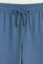 Blue Plus Size 100% Cotton Muslin Fabric Women's Trousers – Narrow Leg, Pockets, Comfortable Fit - 7