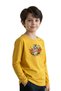 Plain Round Neck Nevver Give Printed Detail Boy's Sweatshirt