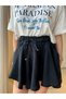 Lace Detailed Ruffle Shorts Skirt - Black - 5