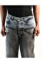Dual-Texture Denim Jeans - 2