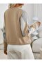 Gold Button Cardigan Jacket with Baklava Pattern - 3