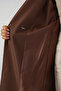 Women's Double Breasted Collar Lined Trench Coat Brown 1037 - 5