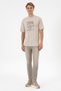 Men's Comfort Fit Crew Neck Stone T-Shirt 50300228-Vr049 - 4
