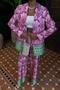 Multi Ethnic Pattern Satin Suit 10028 R8-J-K5 - 3