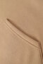 Unisex Relax Fit Relaxed Cut Cotton Fleece Inside Double Pocket Zippered Mink Hooded Sweatshirt - 3