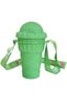 Children Ice Cream Water Bottle with Straw, Silicone Portable Travel Water Bottle, Leak-Proof