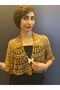 Lace Hand Knitted Multi-Purpose Shawl Bolero Bustier with Butterfly Brooch - 3