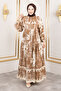 Buttoned Viscose Dress Tsd250208 Beige - 4