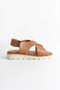 Rony Tan Genuine Leather Women's Cross Sandals