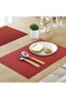 Dining Table American Services Non-Slip Heat Resistant Stain Resistant Washable Pvc 4 Pieces 45X30 cm - 3