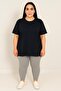 Women's Plus Size Short Sleeve Crew Neck Basic Oversize T-Shirt 1977-25