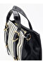 Women's Two Handle Linen Cross Hand and Shoulder Bag - 3