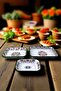 28-22-13 No. Enamel Square Plate Mezze Breakfast Camping Picnic - 6