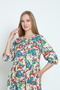 Women's Woven Viscose Fabric Patterned Dress 35036 - 6