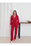 بدلة أنيقة مبطنة بالساتان مطوي - 4
