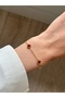 316L Steel Burgundy Mini Bracelet Women Men Unisex Bracelet Gold Reversible Bracelet - 2