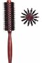 Hair Curler and Styling Wooden Brush – Heat-Resistant Round Brush for Blow Drying, Curl