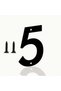 Wall - Door Number - Letter Outdoor Size 20 cm - Cnc Cutting Black No - Number 5 Five
