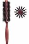 Hair Curler and Styling Wooden Brush – Heat-Resistant Round Brush for Blow Drying, Curl - 2