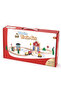 Wooden Train Set for Kids – 50 PCS Railway Track with Station, Figures & Signs | Educational Toy - 3