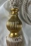 Fon Curtain Binding Gold Kuka Mink Ceiling Luxury Cornice Braçol Single Piece Curtain Holder - 4