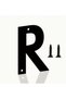 Wall - Door - Letter Outdoor Size 20 cm - Cnc Cut Letter Black R Letter