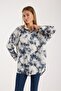 Batik Patterned Modal Loose Oversize Shirt - 8