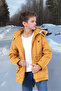 Children's Waterproof Canvas Fabric Fur Winter Thick Coat - Durable and Machine Washable - 4