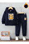 Winter Girl Boy Tracksuit Set 5 6 7 8 9 10 11 12 Years Cat
