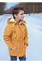 Children's Waterproof Canvas Fabric Fur Winter Thick Coat - Durable and Machine Washable - 8