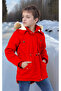 Children's Waterproof Canvas Fabric Fur Winter Thick Coat - Durable and Machine Washable - 2
