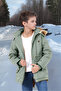 Children's Waterproof Canvas Fabric Fur Winter Thick Coat - Durable and Machine Washable - 8