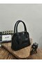 Black Patent Leather Arm and Shoulder Bag Width 20 cm Length 17 cm
