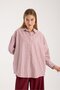 Striped Oversized Loose Shirt - 5