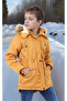 Children's Waterproof Canvas Fabric Fur Winter Thick Coat - Durable and Machine Washable - 7