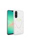Galaxy A56 Case Transparent Figured Brsa Folk Hard Cover - Strawberry