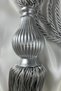 Fon Curtain Binding Silver Kuka Gray Ceiling Luxury Cornice Braçol Single Piece Curtain Holder - 4