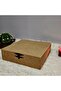 Wooden Square 9 Compartment Jewelry Watch Accessory Box Hobby Raw Paintable Mdf Storage Box - 6