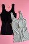 Modal Fabric 4 Pcs |   V-Neck - Çağla, Black, Powder and White - Padded Rib Women's T-Shirt-Undershirt 66E53 - 4