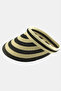 Straw Beach Hat with Cap - 2