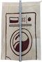 6 Pieces Width 45 cm Height 50 cm Raw Cloth Dirty Laundry Bag as in the Picture - 3