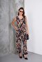 Ethnic Pattern Thick Straps Waist Elastic Burumuch Fabric Women's Jumpsuit - 2