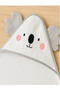 Cute Koala Hat Baby Towel 75×80 cm 100% Cotton – Soft & High Absorbency - 3