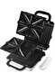 4 Slots 2-in-1 Sandwich Maker & Grill (180° Open Flat for Using as a Griddle) with 2 Sets o - 3