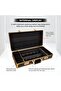 Black & Gold Large Aluminum Barber Tool Box Case - 2