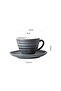 8-Piece Kiln Variable Glaze Process Round Linear Ceramic 200 ml Coffee Cup And Sauce - 6