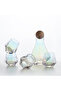 Glass Water Bottle Set Six Edged One Pot Four Cup Set - 6