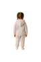Baby Girl Heart & Star Cotton Fleece 3-Piece Set – Light Grey & Pink - 2