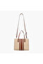Textured Tote Bag with Double Handles and Zip Closure - 3